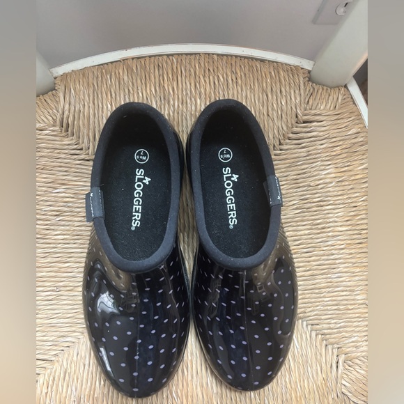 Sloggers garden, rain shoes, chicken feeding, polka dot size 7 - Picture 4 of 6